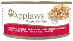 Applaws Chicken&Duck hrană umedă pentru pisici, cu pui și rață 156 g