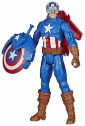 Hasbro - Figurina Supererou Titan Hero Blast Gear : Captain America , Avengers , 30 cm (E7374) Figurina