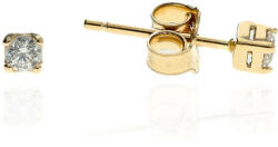 Gold earrings for ladies AU81777 - 14 karátos arany női beszúrós fülbevaló pár (AU81777)