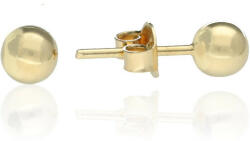 Gold earrings for ladies AU81752 - 14 karátos arany női beszúrós fülbevaló pár (AU81752)