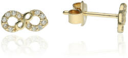Gold earrings for ladies AU81767 - 14 karátos arany női beszúrós fülbevaló pár (AU81767)