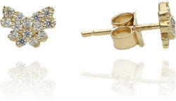 Gold earrings for ladies AU81771 - 14 karátos arany női beszúrós fülbevaló pár (AU81771)