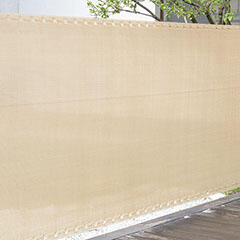  Szőtt árnyékoló háló 90%-os takarás (90 cm x 4, 5 méter) belátáskorlátozó, bézs (kerítés és erkély árnyékoló 0,9x5m bézs)