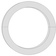 ANRO Egyedi polisztirol gyűrű (72-92cm) 3 cm vastag (Polisztirol gyűrű 72-92cm)
