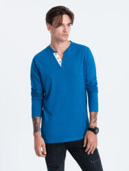 Ombre Clothing Férfi Ombre Clothing Henley Póló XL Kék