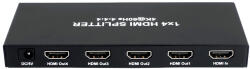 RAINBOW HDMI distributor amplifier 4, 4K 60Hz EDID menedzsmenttel AUTO, Copy, Mixed (VADH4-4K-E) (VADH4-4K-E)
