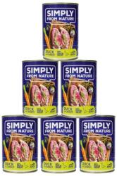 Simply from Nature Wet Food for dogs duck and carrot 6 x 400 g