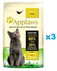 Applaws Cat Senior Chicken 6 kg (3x2 kg) csirke idősebb macskáknak