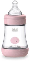 Chicco Chicco, Perfect5, biberon anti-colic, tetina din silicon, debit lent, roz, 0 luni+, 150 ml