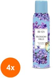 BI-ES Set 4 x Deodorant Natural Spray, Blossom Hills, Bi-es, Femei, 150 ml