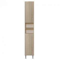 Vertex Bianca Plus 30 magas szekrény 2 ajtóval, nyitott, sonoma tölgy színben, univerzális (LEBM302ANYSTST)