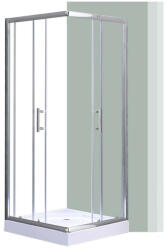 Leziter Spirit Clear 90x90 cm szögletes zuhanykabin, zuhanytálcával (SC90A_AKSZ90ZT)