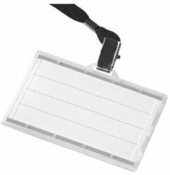 DONAU Etichetă carton plastic cu bandă neagră DONAU 85x50mm 50 buc