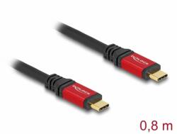Delock Cablu USB 3.2 type C PD 3.0 20Gb/100W E-Marker T-T 0.8m, Delock 80652 (80652)