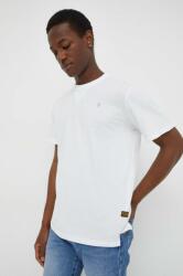 G-Star Raw pamut póló fehér, férfi, sima - fehér L - answear - 13 990 Ft