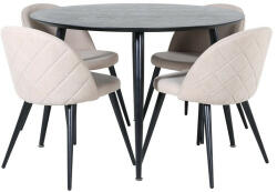  Étkezőgarnitúra Dallas 2545 (Bézs + Fekete)