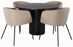  Étkezőgarnitúra Dallas 3103 (Bézs + Fekete)