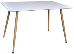  Asztal Dallas 4306 (Fényes fehér + Fényes fa)