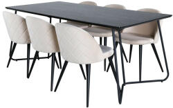  Étkezőgarnitúra Dallas 2723 (Bézs + Fekete)