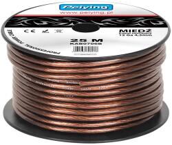Peiying KAB0706B Autóhifi tápkábel, RÉZ, fekete, 12GA 4, 5mm /m (KAB0706B)