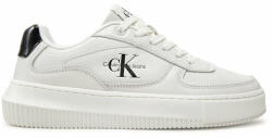 Calvin Klein Sneakers Calvin Klein Jeans Chunky Cupsole Low Lth Ml Meta YW0YW01410 Bright White/Black 01W