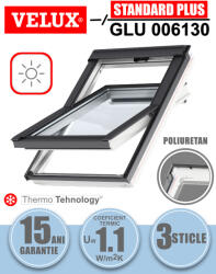 Velux Fereastra mansarda VELUX GLU 006130, solara, poliuretan, 3 sticle (GLU CK02 006130)