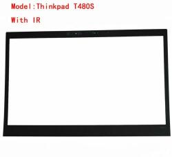 Lenovo ThinkPad T480s series FRU 01YN984 LCD kijelző IR kamera első burkolat matrica keret fedlap bezel gyári