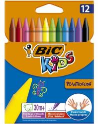 BIC Zsírkréta, BIC KIDS PlastiDecor , 12 különböző szín (945764) - irodaszermost