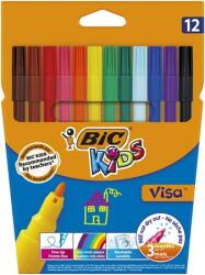 BIC Filctoll készlet, BIC KIDS "Visa", 12 különböző szín (BC888695) - officesprint