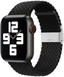 Techsuit Cserélhető szíj az Apple Watch 1/2/3/4/5/6/7/8/9/SE/SE 2/Ultra/Ultra 2 - (42/44/45/49mm) okosórára - Fekete - hu