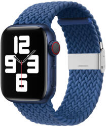 Techsuit Cserélhető szíj az Apple Watch 1/2/3/4/5/6/7/8/9/SE/SE 2 - (38/40/41mm) okosórára - SötétKék - hu