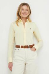 Ralph Lauren pamut ing női, galléros, sárga, regular - sárga XS - answear - 42 990 Ft