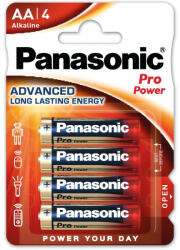 Panasonic AA/ceruza szuper tartós alkáli elem 1, 5 V (4 db) (LR6PPG-4BP)