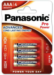 Panasonic AAA/mikro szuper tartós alkáli elem 1, 5 V (4 db) (LR03PPG-4BP)