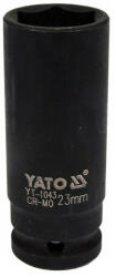 TOYA Gépi hosszú dugókulcs 1/2" 23 mm CrMo (YT-1043) - szucsivill