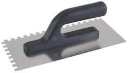  Fogazott glettvas 125 x 270 mm inox 8 x 8 mm műanyag nyéllel (31008F) - szucsivill