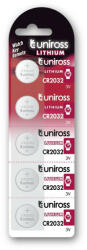 Uniross CR2032 lítium gombelem 3 V (5 db/cs) (U5CR2032) - szucsivill