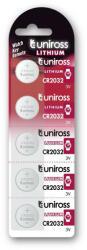 Uniross CR2032 lítium gombelem 3 V (5 db) (U5CR2032) - szucsivill