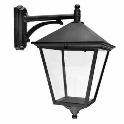 Norlys London fekete-átlátszó LED kültéri falikar (NO-4136B) LED 1 izzós IP54 (NO-4136B)