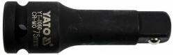 TOYA Gépi dugókulcs toldószár 1/2" 75 mm CrMo (YT-1060) - szucsivill