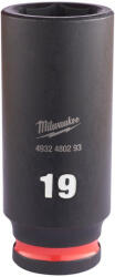 Milwaukee Gépi hosszú dugókulcs 3/8" 19 mm CrMo (4932480293)