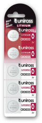 Uniross CR2025 lítium gombelem 3 V (5 db) (U5CR2025) - szucsivill