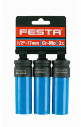 FESTA Alufelni dugókulcs 1/2" 17 mm (3 db/cs) (17336F)