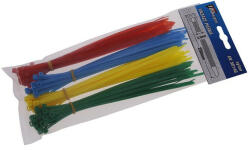  Kábelkötegelő készlet 200 x 3, 6 mm (piros-zöld-sárga-fehér) 100 db-os (23884F) - szucsivill