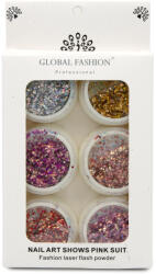 Global Fashion Set 6 decoratiuni pentru unghii, multicolor