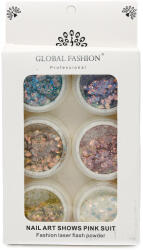 Global Fashion Decor pentru design de unghii Global Fashion hexagoane, set, 6 culori - global-fashion - 17,00 RON