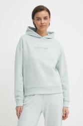 Calvin Klein pamut melegítőfelső női, nyomott mintás, kapucnis, K20K205449 - kék S - answear - 48 990 Ft