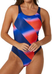 Speedo allover digital recordbreaker cerulean blue/watermelon m - uk34 Costum de baie dama