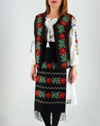 Magazin Traditional Costum Traditional Vesta si 2 Fote brodate Aurica - Marime Mare