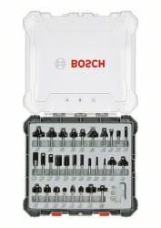Bosch vegyes formázott marókészlet Ø 6 mm orsóval, 30 db, vegyes (2607017474)